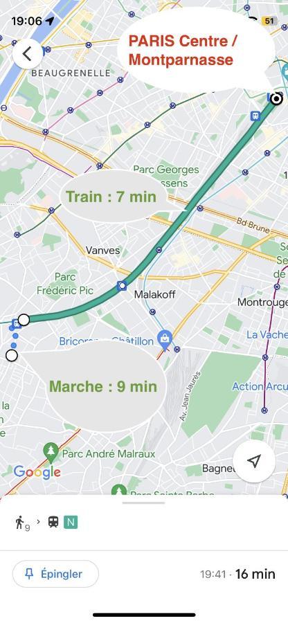 2 Pieces Lumineux Aux Portes De Paris Clamart Ngoại thất bức ảnh