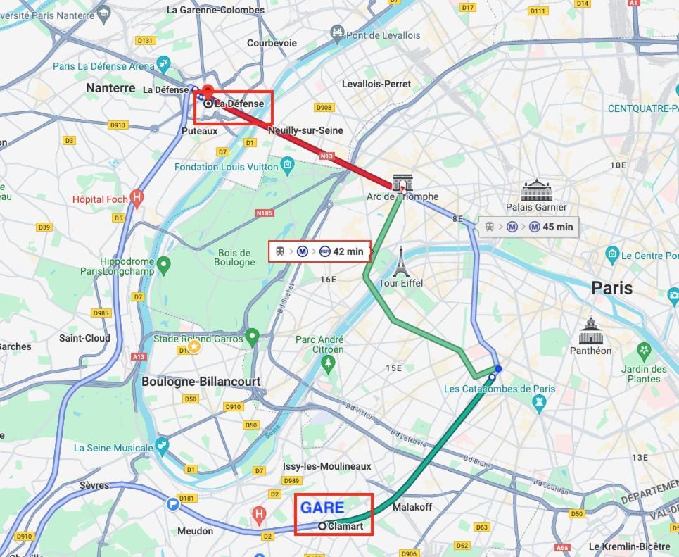 2 Pieces Lumineux Aux Portes De Paris Clamart Ngoại thất bức ảnh