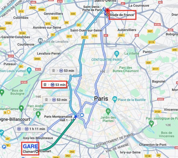 2 Pieces Lumineux Aux Portes De Paris Clamart Ngoại thất bức ảnh